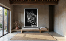 Load image into Gallery viewer, Large Wall Art of Harold the Oldest Zebra - Limited Edition and Hand-Signed by Addison Jones Studio