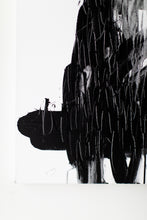 Load image into Gallery viewer, Close-up of the abstract graffiti art titled 'WHO' . The detailed brushwork showcases the texture and depth, emphasizing its status as graffiti art for sale.