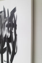 Load image into Gallery viewer, A close-up image showing the certificate of authenticity of black paint in the 'WHO' graffiti art from Addison Jones Studio. This artwork exemplifies modern graffiti art for sale.