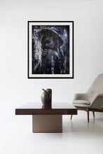 Load image into Gallery viewer, Black and white artwork of the spirit of street art, posed with a confident look.