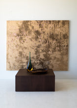 Load image into Gallery viewer, An elegant space showcasing the 'Let Go' contemporary art piece with gold etchings, set against a minimalistic backdrop with decorative vases.