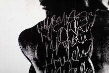 Load image into Gallery viewer, Artistic image focusing on the modern art piece's silhouette and alluring calligraphy, representing a blend of style and creativity.