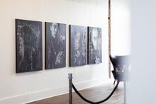 Load image into Gallery viewer, Four bold portraits displayed as street art, exhibiting unique expressions and a powerful visual narrative.