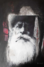Load image into Gallery viewer, Street Art-Marlbaro Man by Addison Jones showcasing various artistic textures and an intense gaze from the subject.