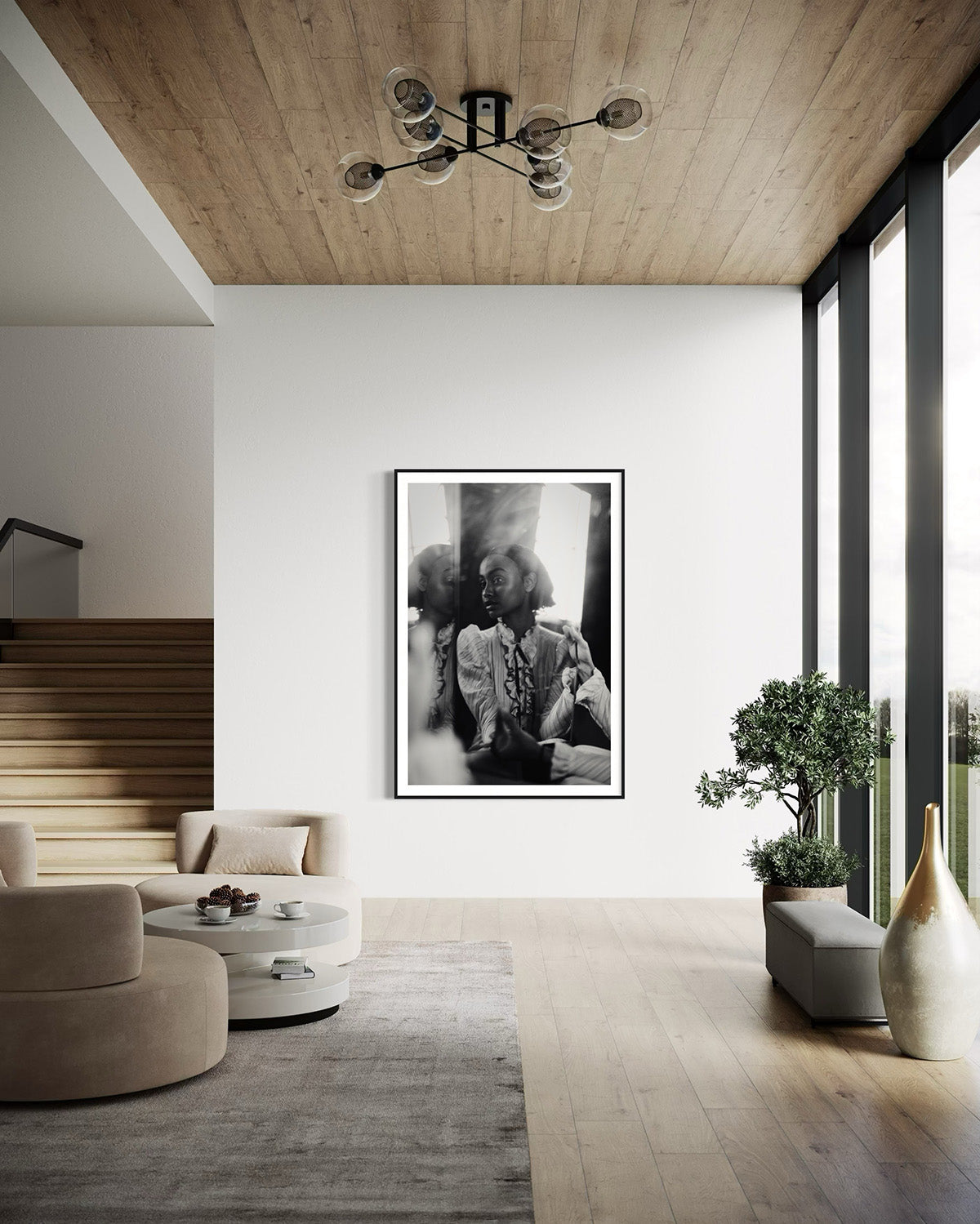 Fine Art Photography 'Echoing Heart' elegantly framed on a wall in a contemporary space, capturing the essence of limited edition photography as an art statement.