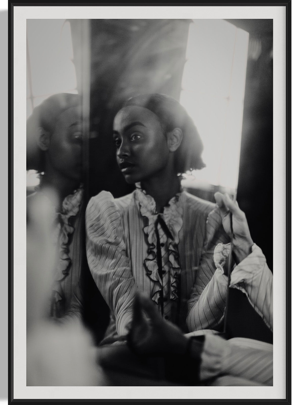 A close-up of Fine Art Photography 'Echoing Heart' in a clear frame, symbolizing the allure and artistic detail inherent in limited edition photography.