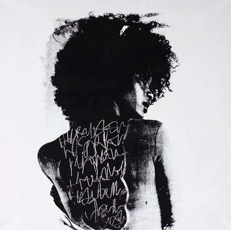 Custom Rolled Canvas 40x40 To Write Graffiti on Her Back Reprint