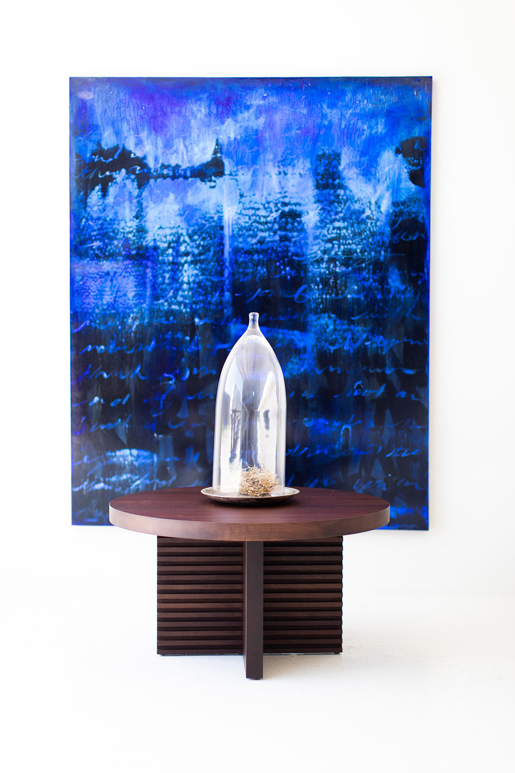 Contemporary blue painting, Unlocked in the Spirit