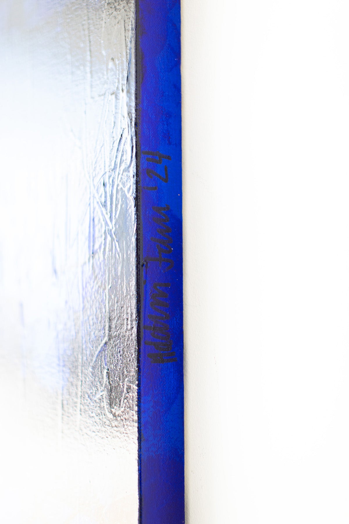 Leveling up Blue grafitti painting