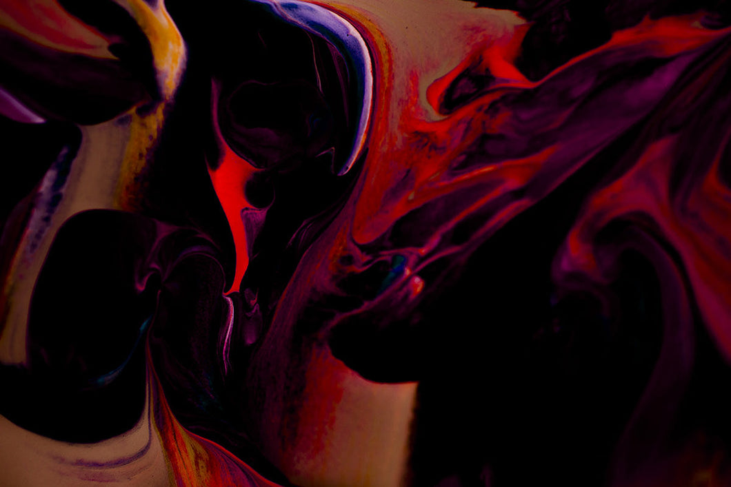 Vibrant Abstract Art Print Mingle II by Addison Jones Studio showcasing colorful composition and design. Limited edition, hand-signed piece.
