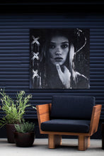 Load image into Gallery viewer, Outdoor Contemporary Art-Big Hats And Backgrounds Black Reprint
