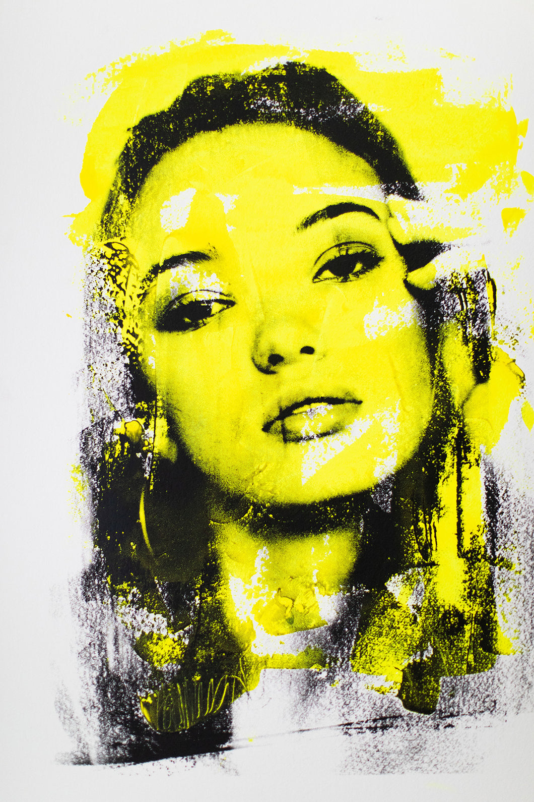 Outdoor Neon Pop Art-Are You Still There? In Yellow Reprint