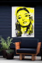 Load image into Gallery viewer, Outdoor Neon Pop Art-Are You Still There? In Yellow Reprint

