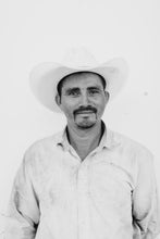 Load image into Gallery viewer, Black White Portraits of People-Mr. Cowboy

This black white portraits piece named &quot;Mr. Cowboy&quot; was part of a landscape series shot in Patagonia. This is a limited edition, hand-signed piece with a certificate of authenticity.

E D I T I O N:
1/25
